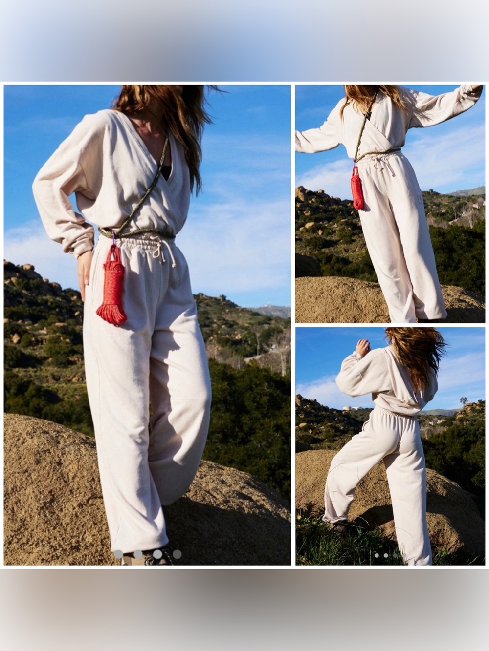NWOT Free People FP Movement One In A Million Onesie - cream neutral - XS